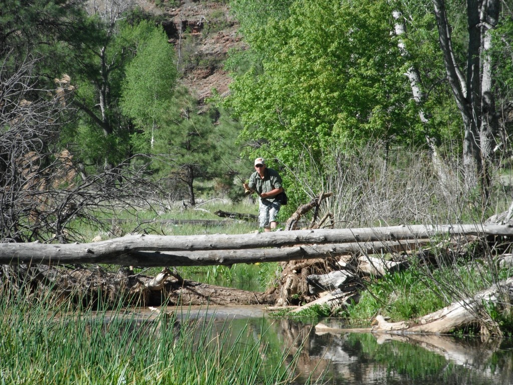 Shane on the creek