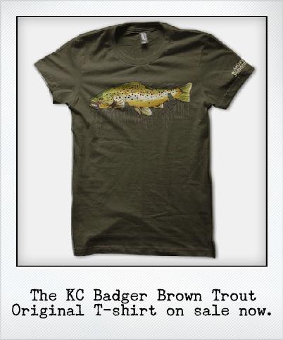 Brown Trout, gold logo t-shirt  Fly fishing shirts, Fishing