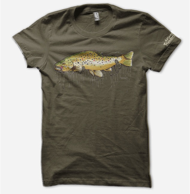 New T-shirt: KC Badger Brown Trout Original - Arizona